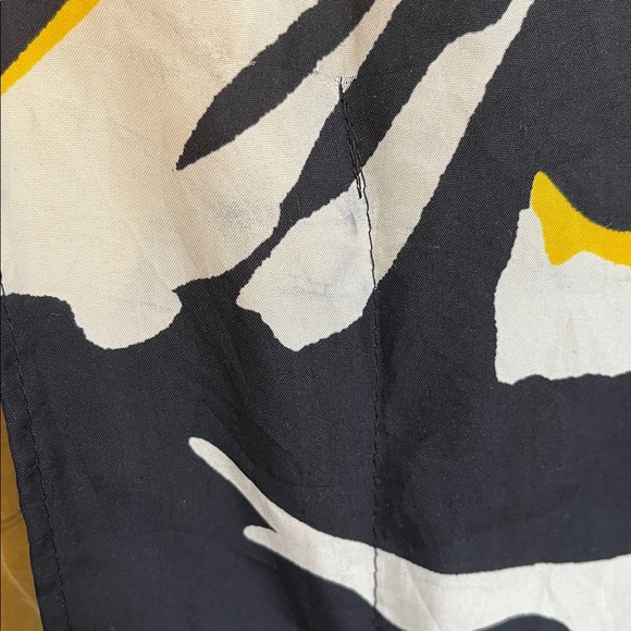 VGUC Winlar Embroidered V-Neck Kaftan Dress in Black Abstract Tribal Print OSFM - Picture 5 of 5